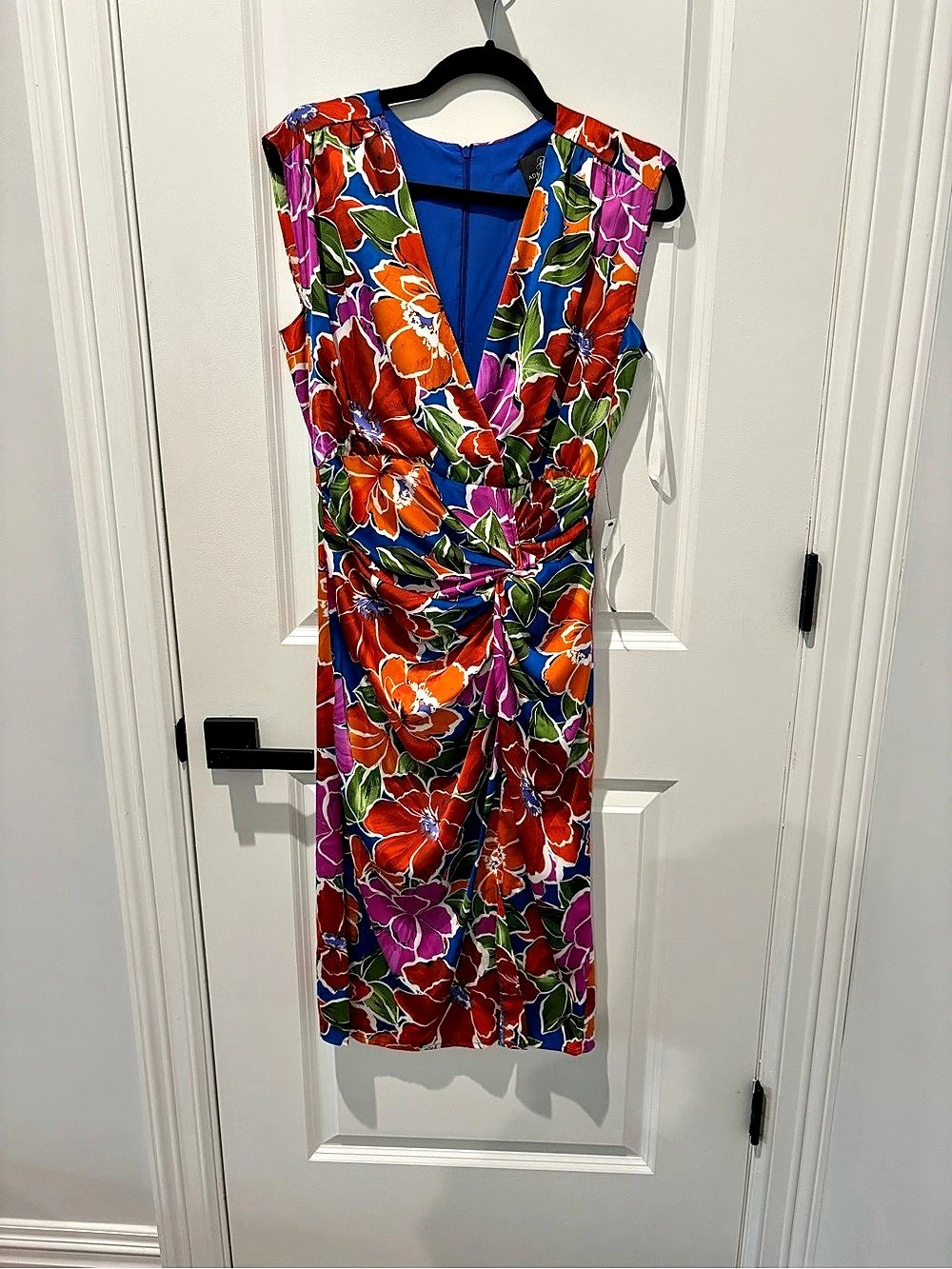 Adrianna Papell Floral Midi Dress Size 10 NWT